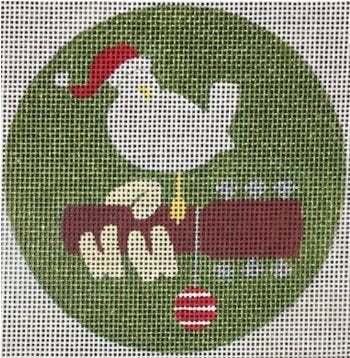 PPD9006-18 WOODSTOCK CHRISTMAS LOGO ORNAMENT by Purple Palm Designs
