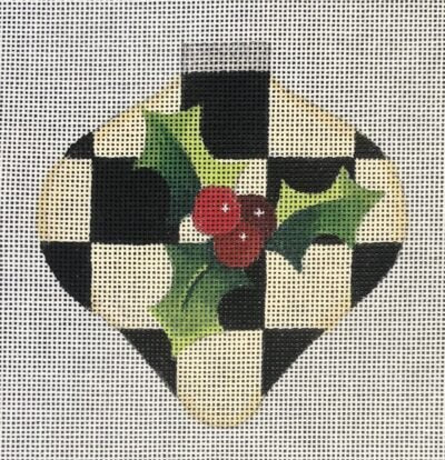 RCHO2160 ONION SHAPED CHECKED ORNAMENT by Ray Crawford