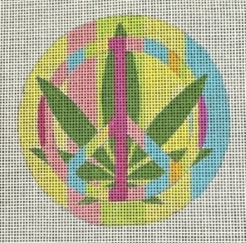 RCHO2504 PEACE WEED ORNAMENT by Ray Crawford