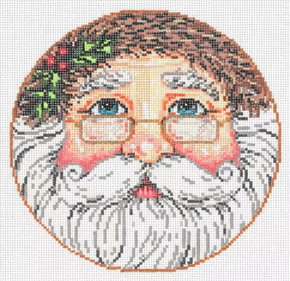 SG181186 SANTA ROUND by Sandra Gilmore