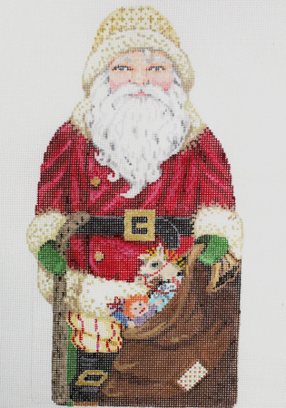 SG181332 STANDING SANTA 2-sided STANDUP by Sandra Gilmore