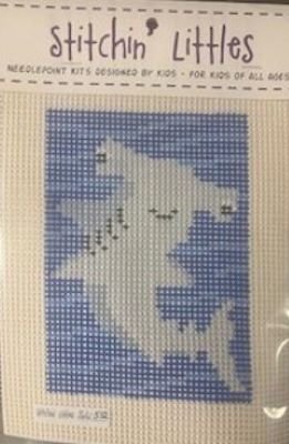 SL512 LARGE SHARK STITCHIN' LITTLES KIT  by Purple Palm Designs