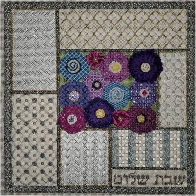 SMF SHABBAT SHALOM CHALLAH COVER with Stitch Guide by Sew Much Fun