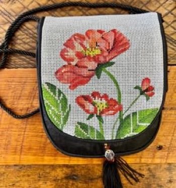 SOPA128-13 GERANIUMS PURSE FLAP by Sophia Designs
