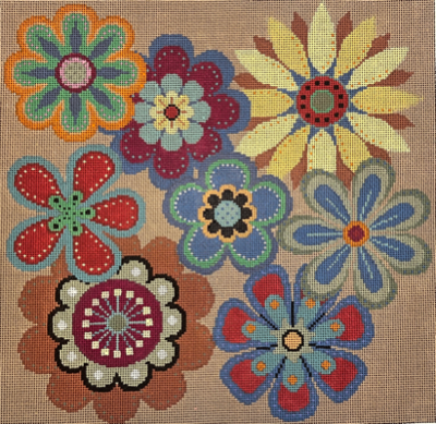 SR1070-18 FLOWERS POP by Susan Roberts