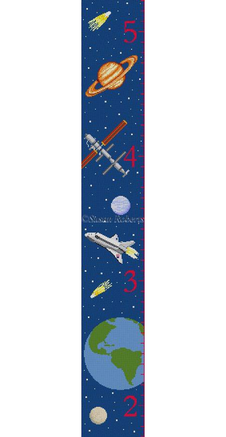SR1502 GROWTH CHART GALAXY by Susan Roberts