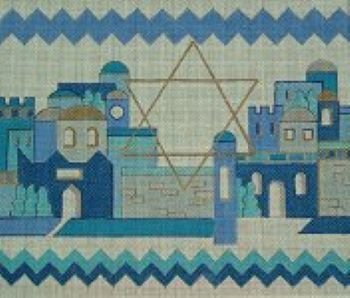 STJJ24-SHADES OF BLUE TALLIS BAG by Studio 2 Ltd