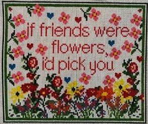 FRIENDS AND FLOWERS by StitchTent Needlepoint STMI87