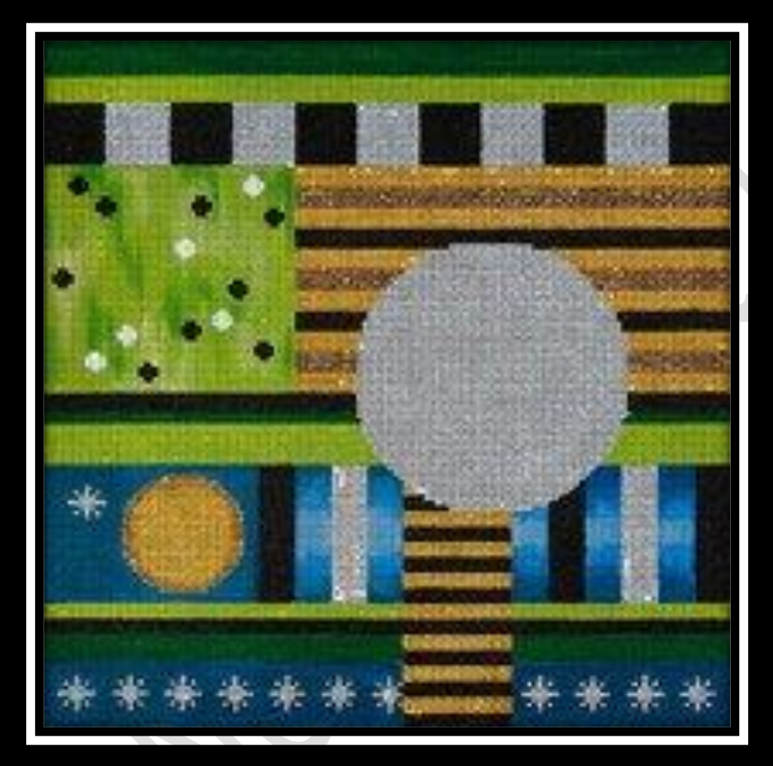 TOTAL ECLIPSE TEFILLIN BAG by JP Needlepoint STITCH GUIDE ONLY JPL557sg