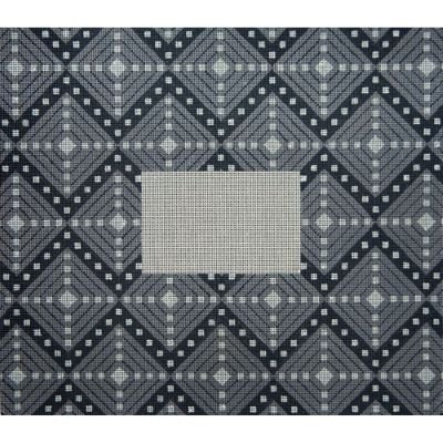 LARGE GREY DIAMONDS TALLIS BAG by JP NEEDLEPOINT - JPTB117