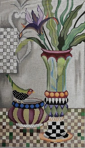 TFPS-8A THE GREEN TWINSPOT by Pat Scheurich for TAPESTRY FAIR