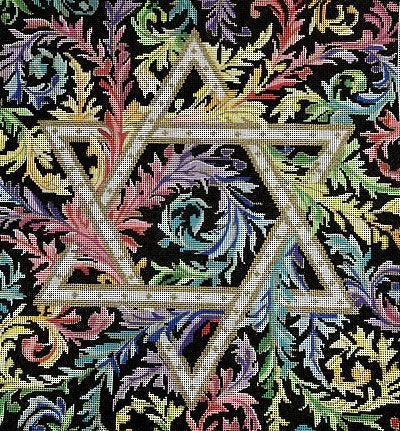 TFEW18 ILLUSTRATED STAR OF DAVID by TAPESTRY FAIR