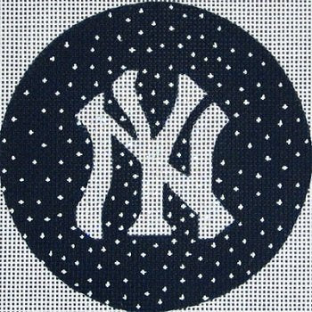 VNGDO124 NY Yankees Ornament by DC Designs for Vallerie Needlepoint Gallery