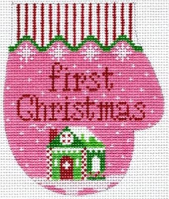 MC XO146A First Christmas Mitten Girl by The Meredith Collection