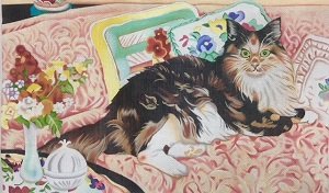 ALCC166-CAT ON SOFA BY AMANDA LAWFORD