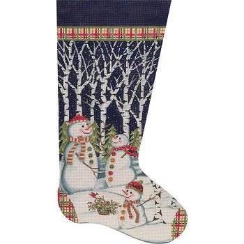AP2624 SNOWMEN IN TREES by Alice Peterson