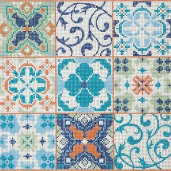 AP2630 9 SQUARE GEOMETRIC by Alice Peterson