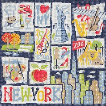 AP2644-LARGE NEW YORK RETRO by Alice Peterson