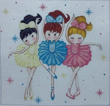 AP2768 THREE BALLERINAS by Alice Peterson