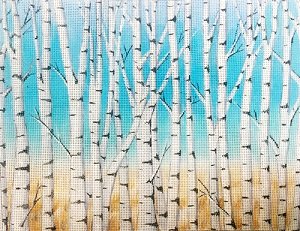 AP2917 BIRCH TREES by Alice Peterson
