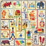 AP3043-ANTIQUE TOY ALPHABET BY ALICE PETERSON