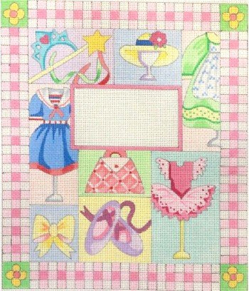 AP3359-GIRL DRESSING BIRTH ANNOUNCEMENT by Alice Peterson