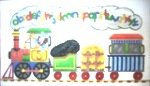 AP3438-TRAIN ALPHABET BY ALICE PETERSON