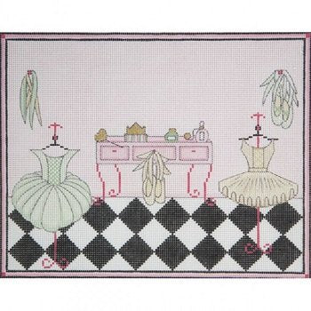 AP3568-BALLERINA'S ROOM PINK BY ALICE PETERSON
