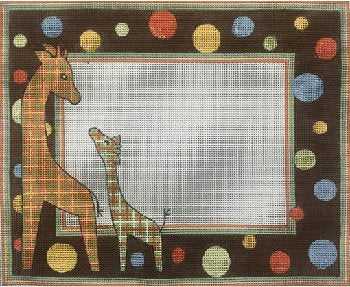 AP3635-PATTERNED GIRAFFE BIRTH ANNOUNCE BY ALICE PETERSON