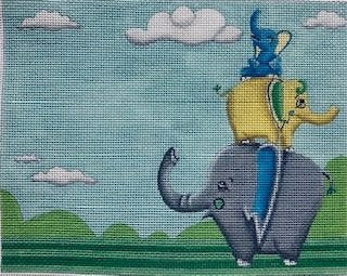 AP3761 ELEPHANTS BIRTH ANNOUNCEMENT by Alice Peterson