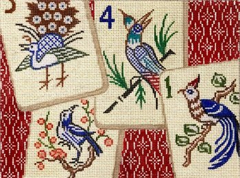 AP4023 BIRDS MAH JONGG by Alice Peterson