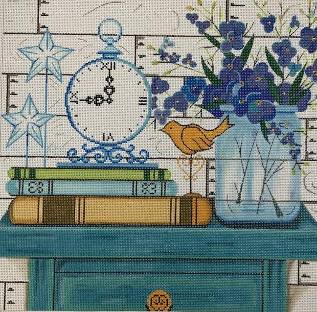 AP4270 TURQUOISE TABLE TOP by ALICE PETERSON