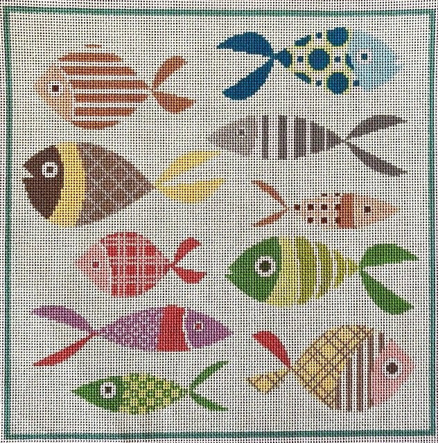 ASIT028-13 10 FISH by A Stitch in Time