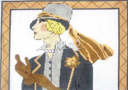 LADY WITH GLOVES by Aviva STITCH GUIDE ONLY AV6003sg