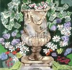 CLEARANCE C-AV8020-VASE WITH FLOWERS by Aviva
