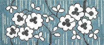 LEEBB58 FLORAL ON GRAY by Lee's Needlearts