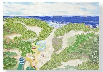 CBKCBPL03 HIGH TIDE by CBK NEEDLEPOINT