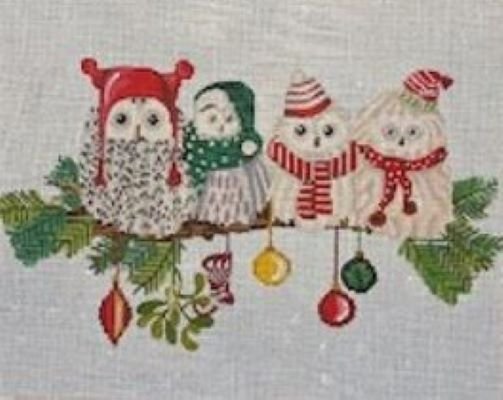 CBK FFPL05 CHRISTMAS FLUFFY OWLS by Fab Funky for CBK