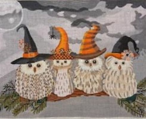 CBK FFPL06 HALLOWEEN FLUFFY OWLS by Fab Funky for CBK