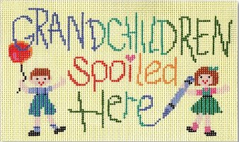CBKKDSSS01-GRANDCHILDREN SPOILED HERE BY CBK NEEDLEPOINT