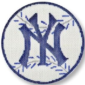 CBKKYPO503-YANKEES ORNAMENT by CBK NEEDLEPOINT