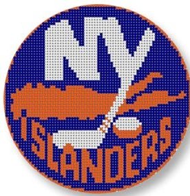 CBKKYPO525-NEW YORK ISLANDERS ORNAMENT by CBK NEEDLEPOINT