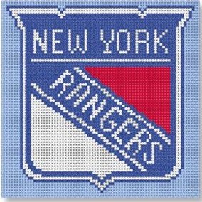 CBKKYPO527-NEW YORK RANGERS ORNAMENT by CBK NEEDLEPOINT