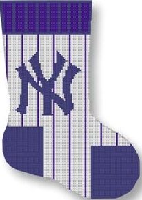 CBKKYPO569-NEW YORK YANKEES MINI SOCK by CBK NEEDLEPOINT