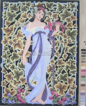 CDA10300-Lady with Lavender Dress by Collection d'Art