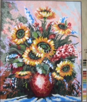 CDA11461-SUNFLOWERS IN VASE by Collection d'Art