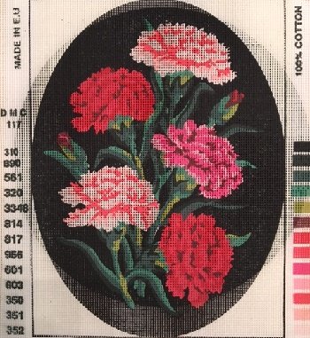 CDA7010-PINK AND RED CARNATIONS by Collection d'Art