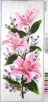 CDA8019-PINK LILLIES by Collection d'Art