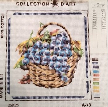 CDAA13-GRAPES IN A BASKET by Collection d'Art