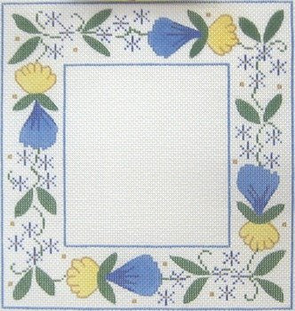 COLR315-BLUE FLORAL FRAME by Cooper Oaks